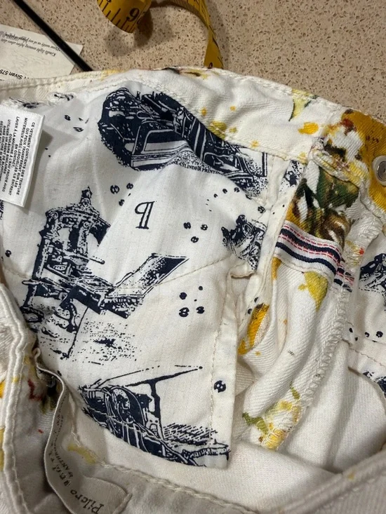 Anthropologie Pilcro Letterpress Floral High Rise Bootcut Jeans Size 27 - Picture 10 of 10